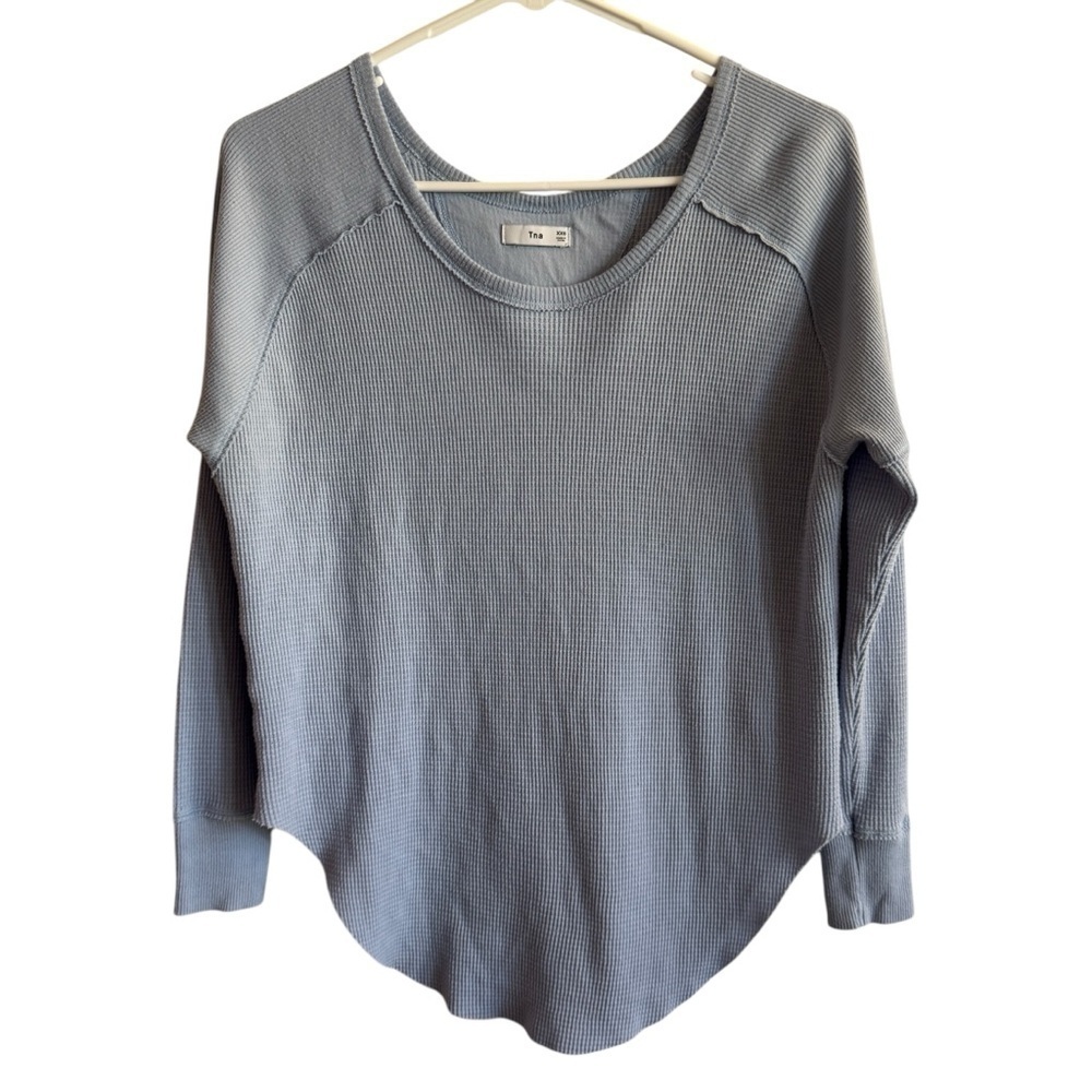 Tna Aritzia Alder Raglan Waffle Tee, Size XXS